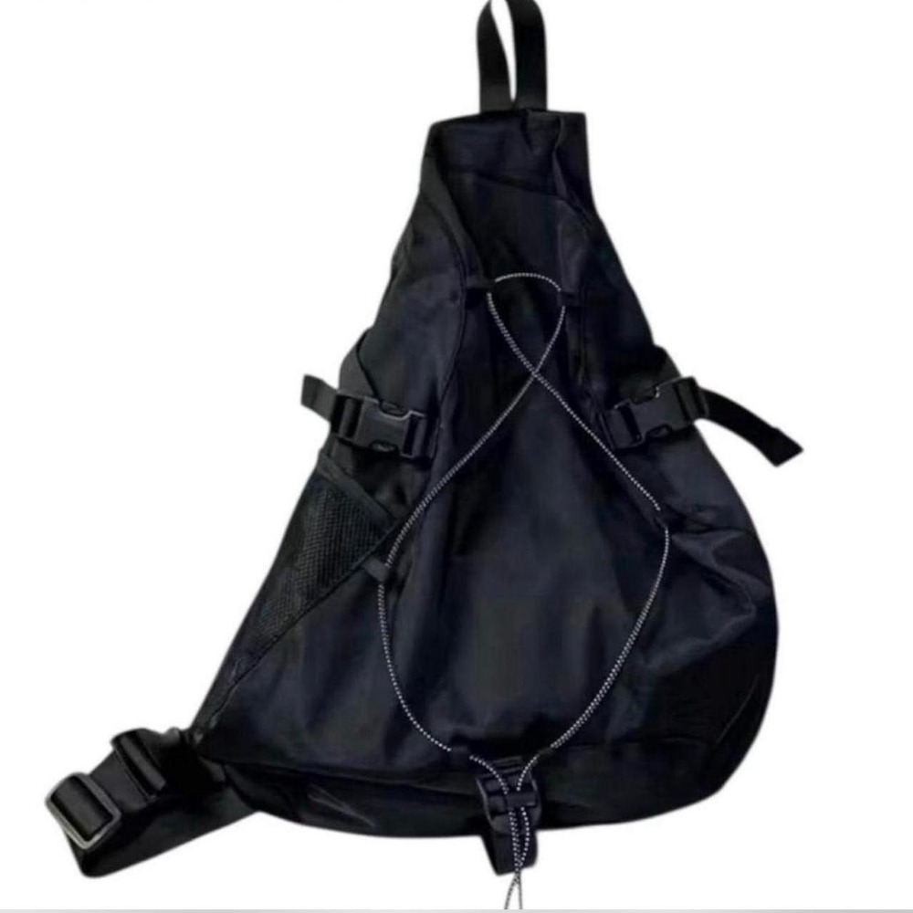 Awesome Black Unisex Crossbody Sling Shoulder Backpack - new